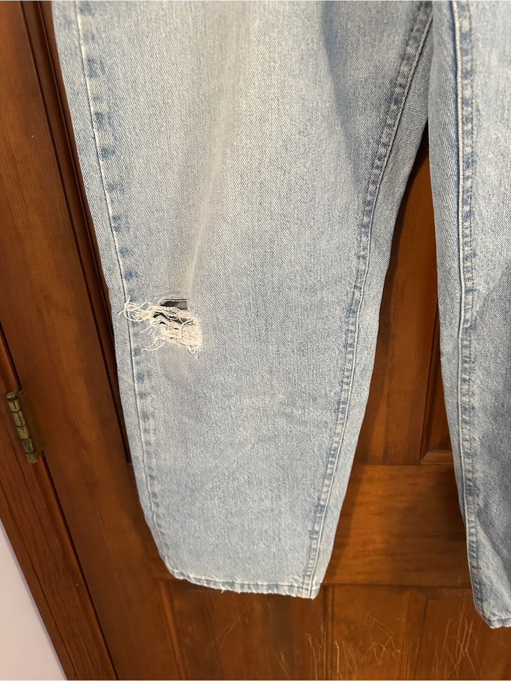 Vintage LL Bean Double L Relaxed Fit Jeans 36x30 Distressed Worn Faded 90s Denim - Picture 8 of 10